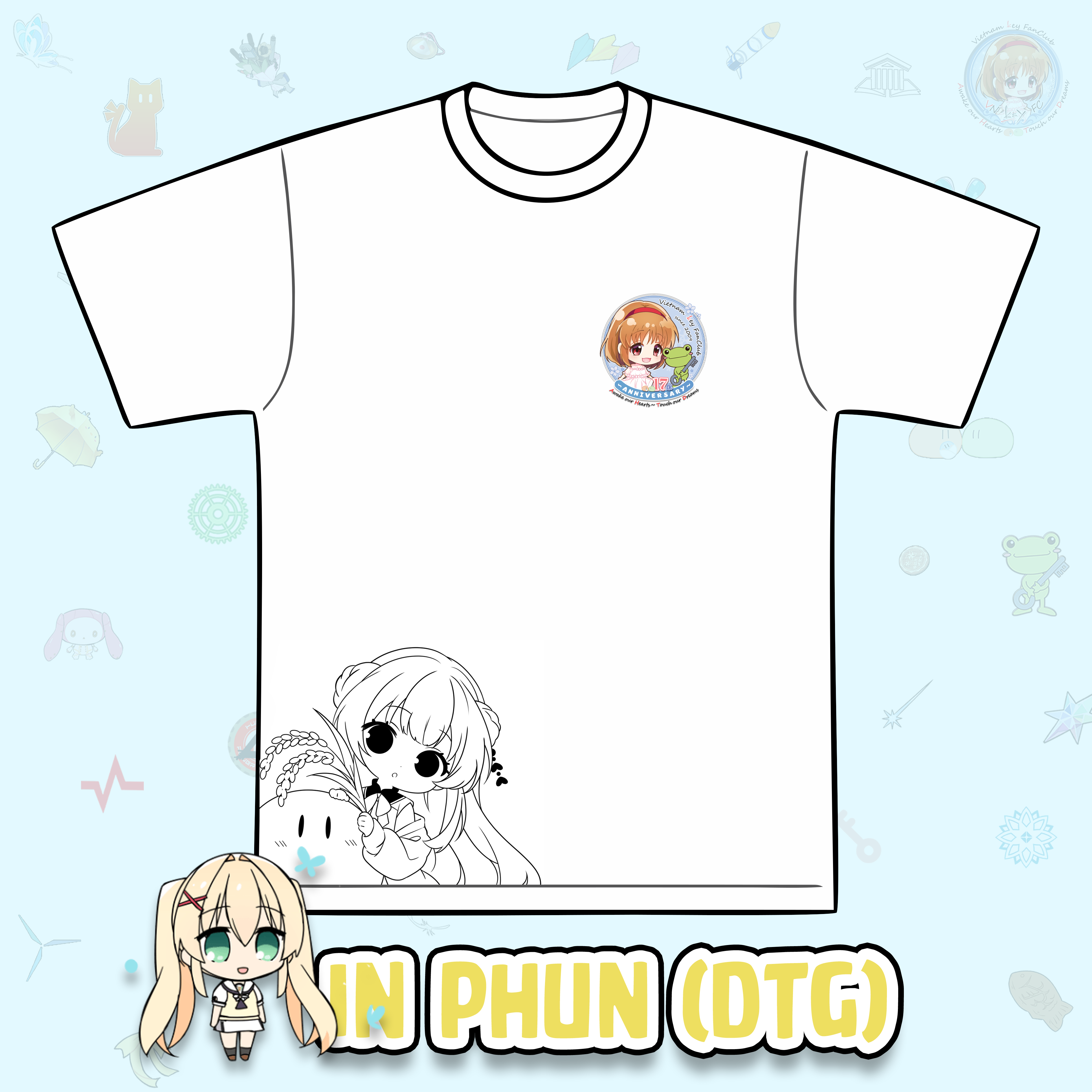 [Pre-order] Áo hội viên kỷ niệm 17 năm vnkeyfc (in phun DTG) 2