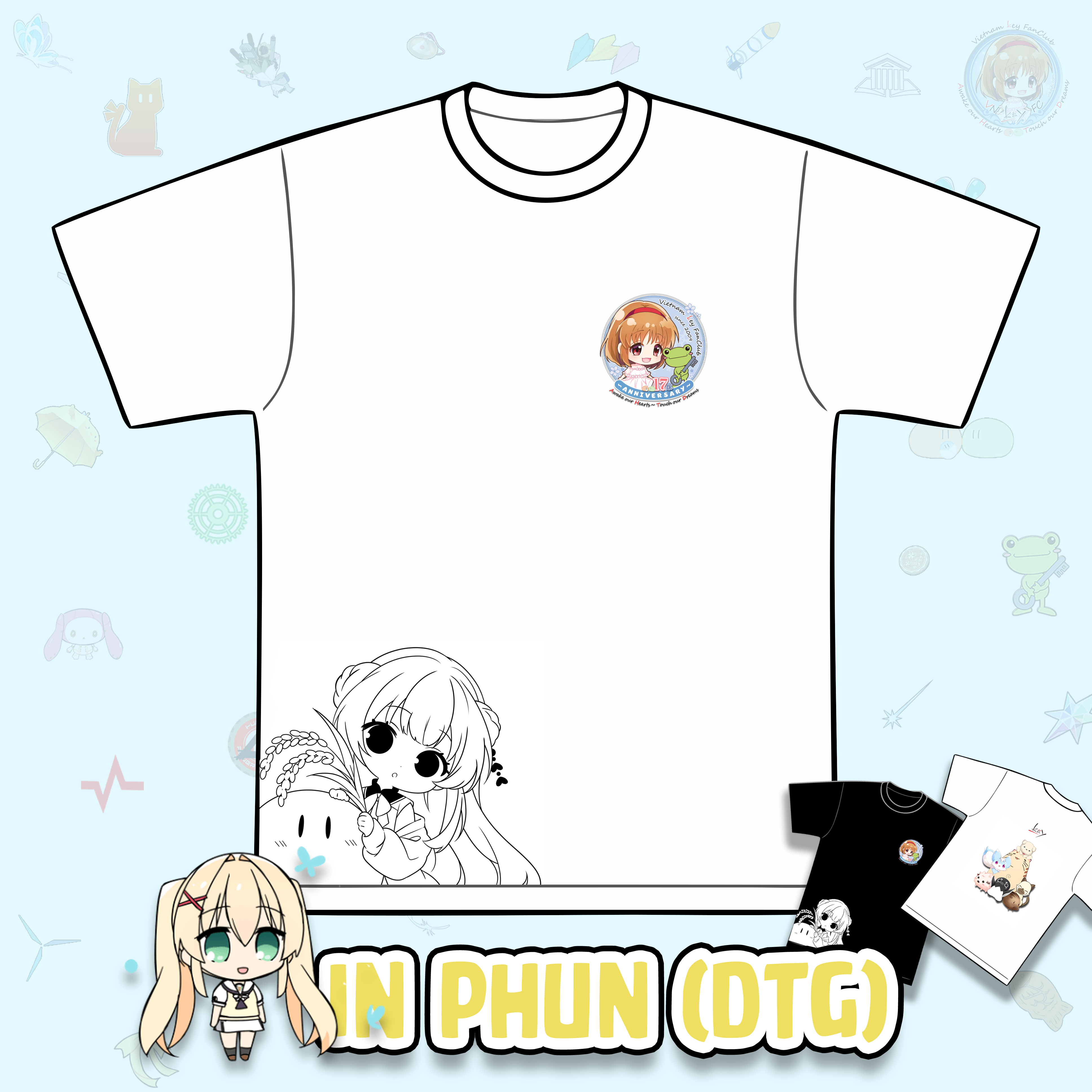 [Pre-order] Áo hội viên kỷ niệm 17 năm vnkeyfc (in phun DTG)