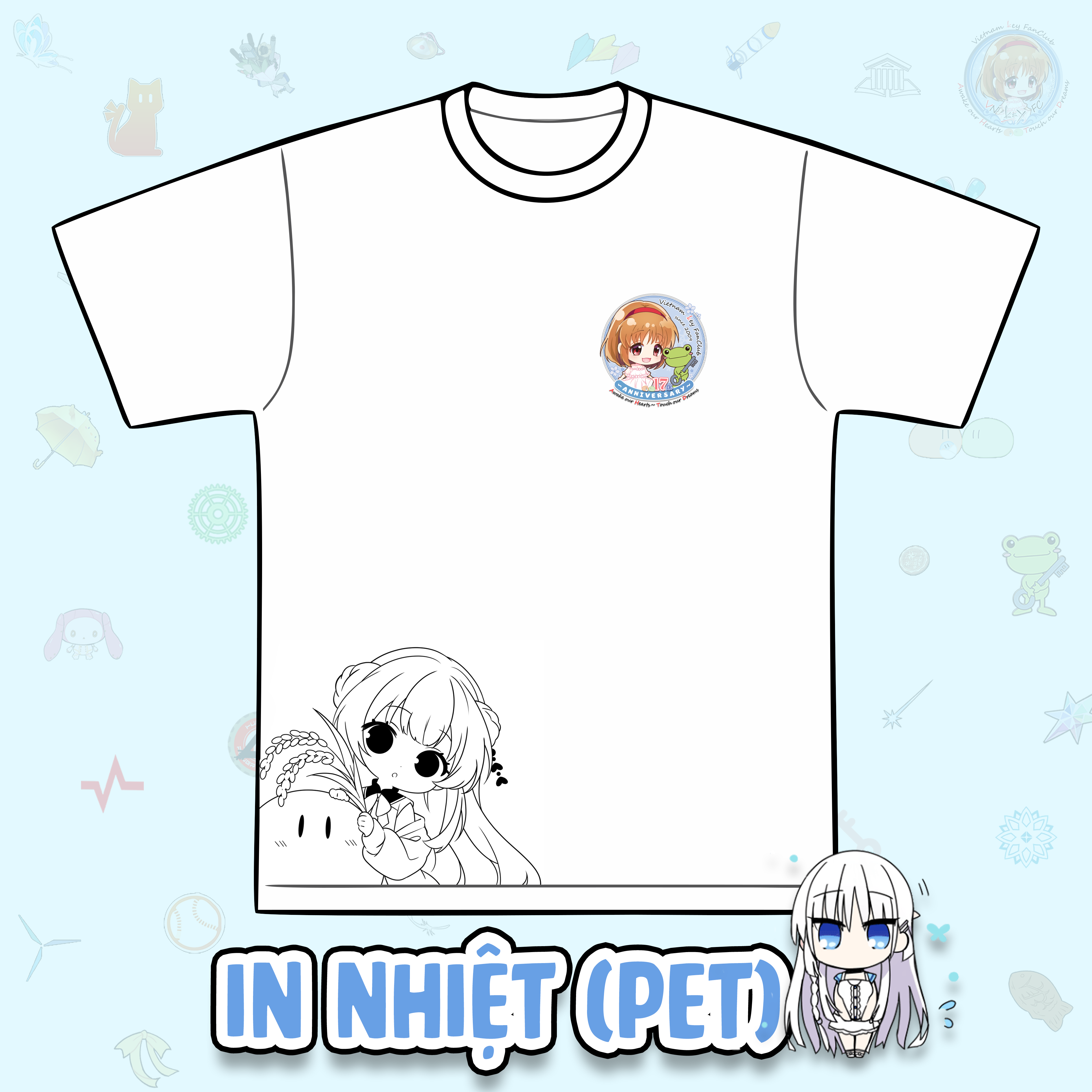 [Pre-order] Áo hội viên kỷ niệm 17 năm vnkeyfc (in nhiệt PET) 2