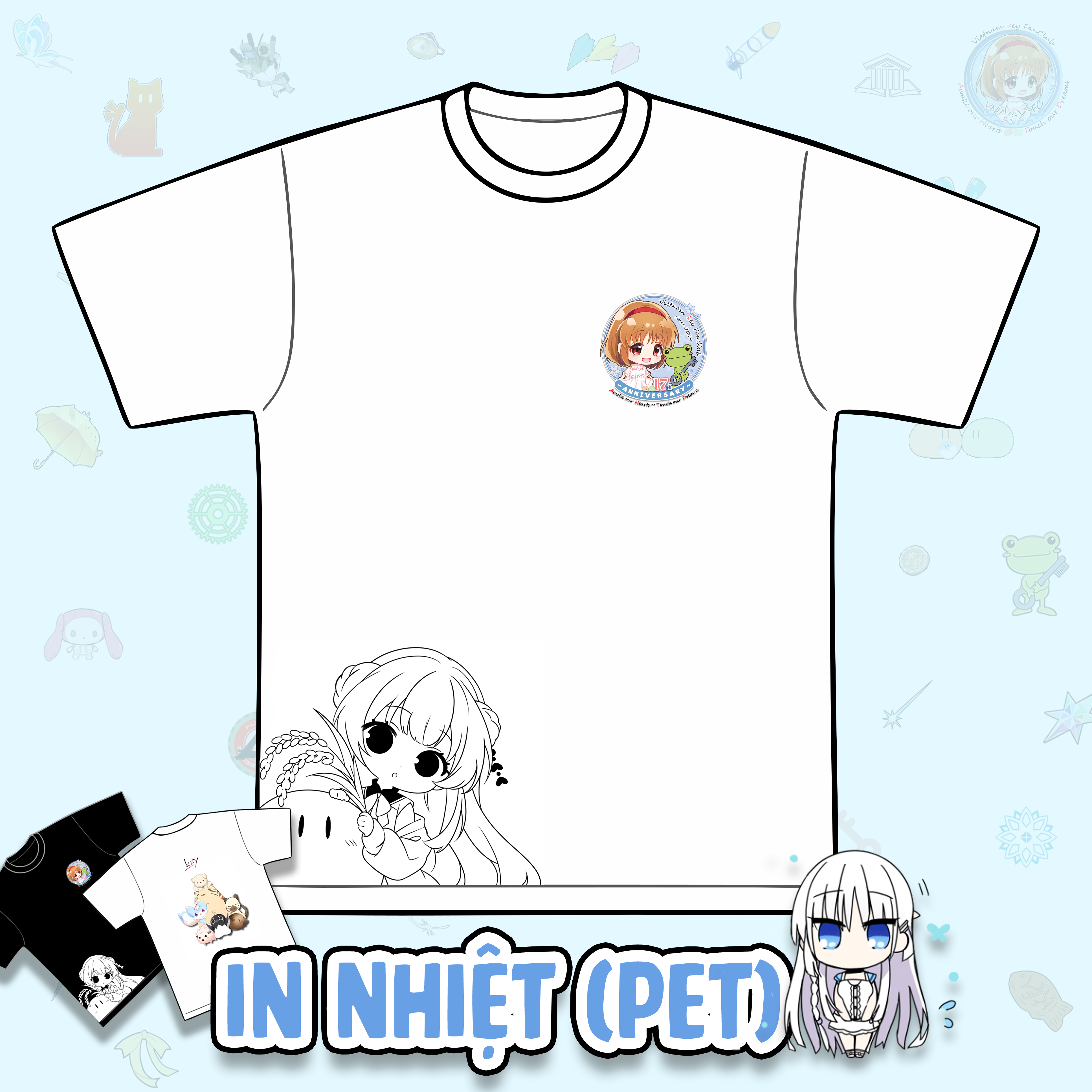 [Pre-order] Áo hội viên kỷ niệm 17 năm vnkeyfc (in nhiệt PET)